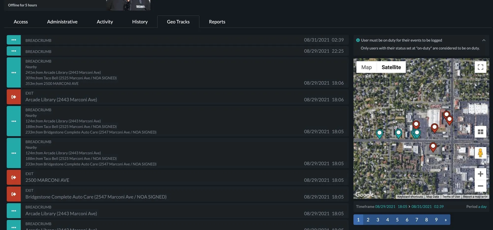 [Update] User GPS Tracking & Geo-Fence