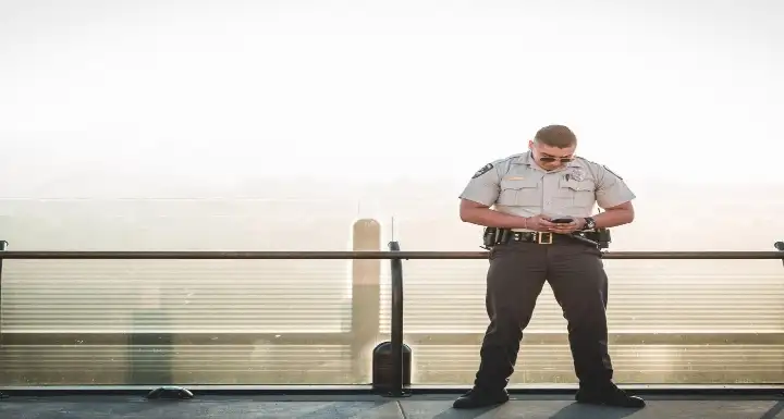 Security Guard on Patrol