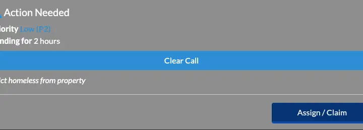 Dispatch Action Needed modal.