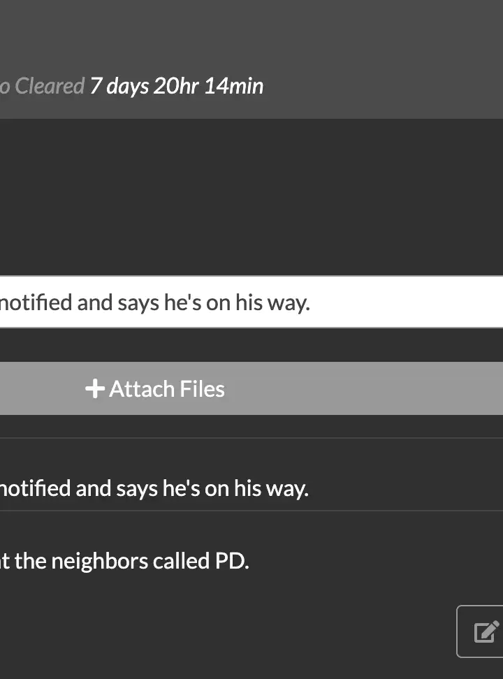 A THERMS Dispatch Service Call With Comments