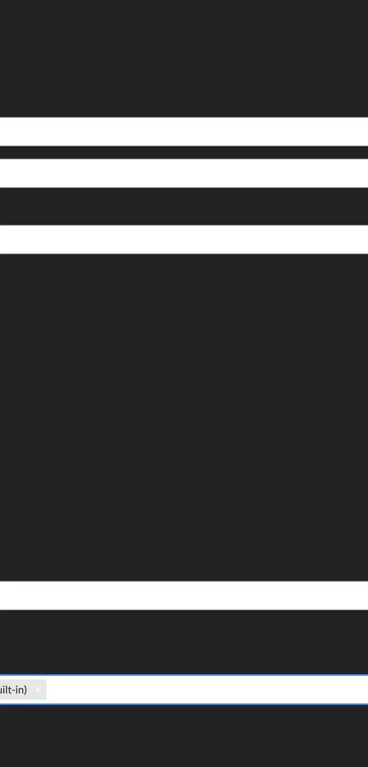 Selected Report Type configuration