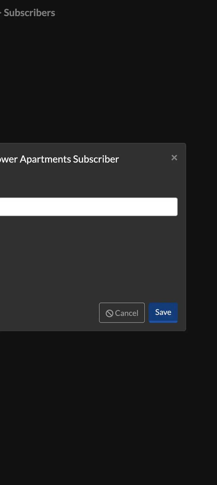 New Subscriber Modal: email address field and subscribing options