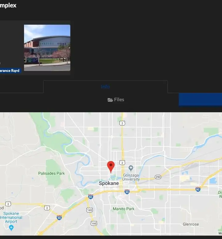 A map showing where the location is.
