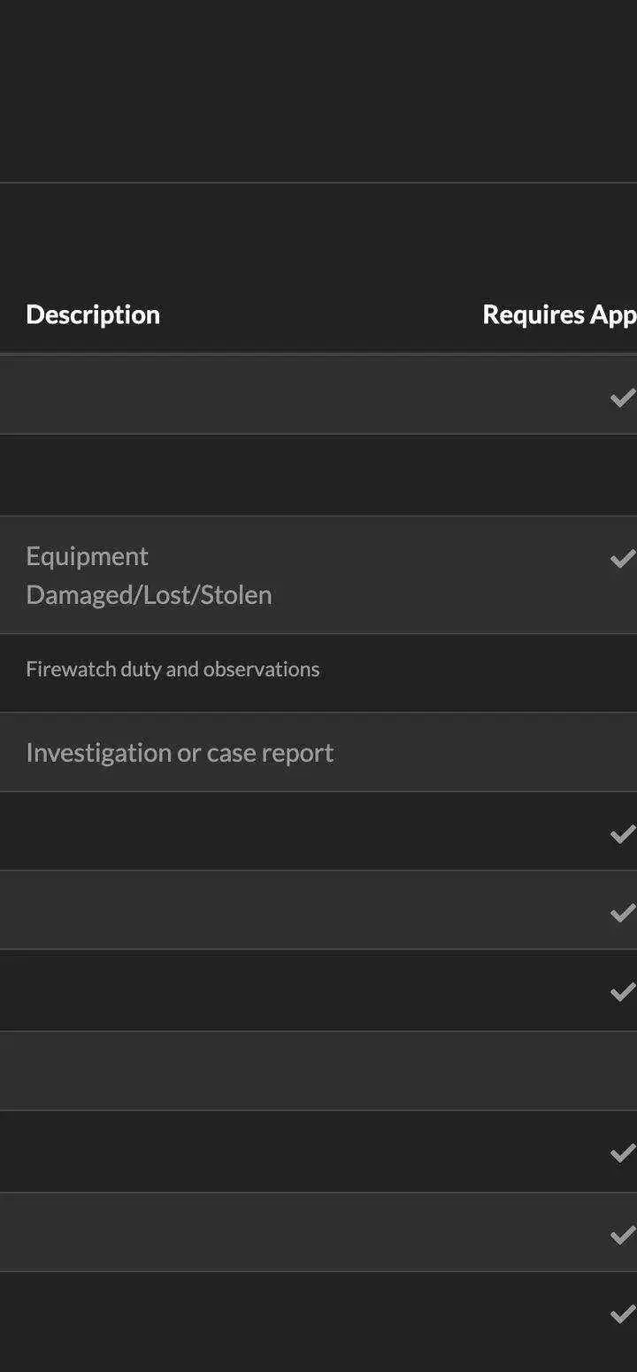 THERMS default report types and New Report Type button
