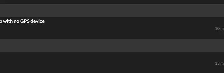 GPS Tag on top of Report Entry