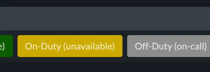 THERMS Duty status picker.