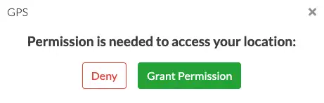 Allowing GPS Location Access - Notification Images