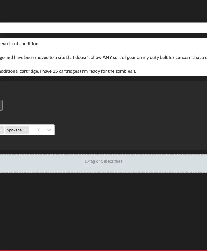 New Bulletin Post Screen