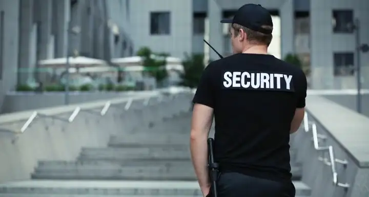 Security guard doing patrol