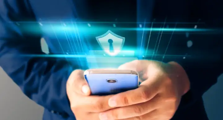 Security guard using Mobile Patrol App