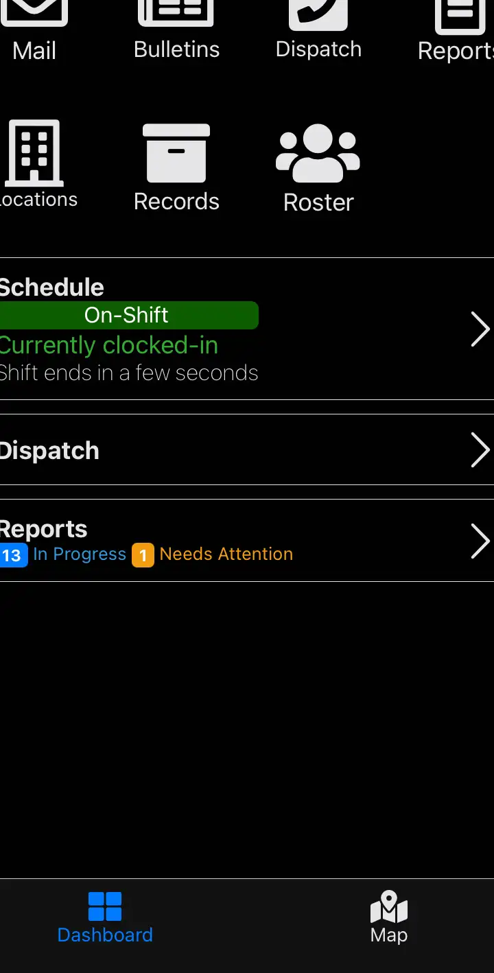Scheduling card on THERMS app's dashboard