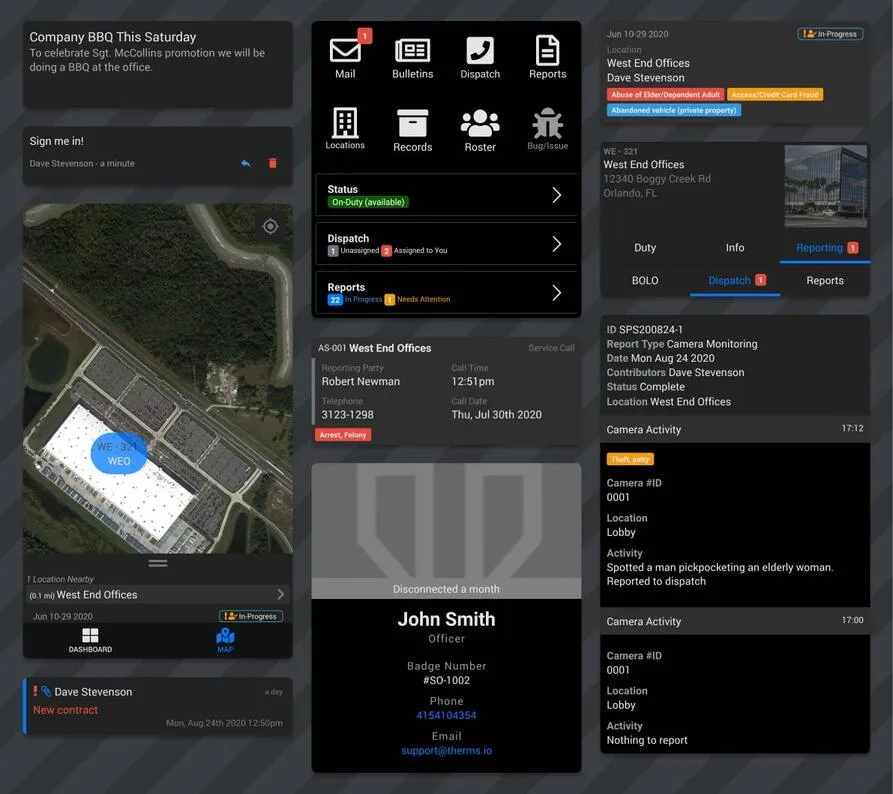 THERMS mobile app showcase